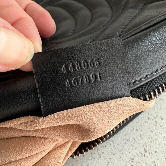 GUCCI GG MARMONT MINI SHOULDER BAG BLACK - Picture 6 of 10